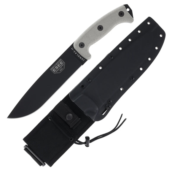 ESEE Junglas II - Gray Micarta Handle - 1095 Blade - JUNGLASIIE - SNK/WTO - Home Office
