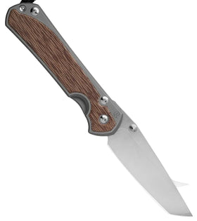 Chris Reeve Knives Large Sebenza 31 - Lef Handed - Tanto Blade -  Natural Canvas Micarta Inlay - Glass Blasted Handle - L31-1235 - SNK/WTO - Home Office