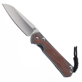 Chris Reeve Knives Large Sebenza 31 - Natural Canvas Micarta Inlay - Insingo - L31-1222