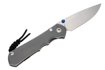 Chris Reeve Knives Large Inkosi - Left Handed - Drop Point Blade - Glass Blasted Handle - LIN-1109