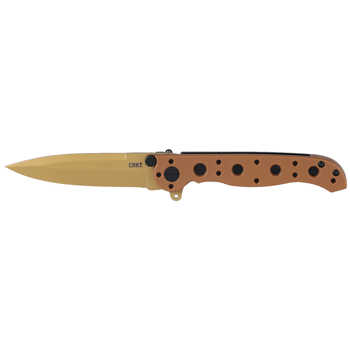 CRKT Carson M16-01DZ - Spear Point - Desert Tan GFN Handle Frame Lock Knife - D2 Steel