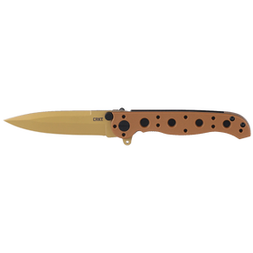 CRKT Carson M16-01DZ - Spear Point - Desert Tan GFN Handle Frame Lock Knife - D2 Steel