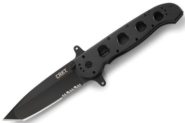 CRKT M16 - Black Aluminum Handles - Black AUS 8 Tanto - CRKT-M16-14SF