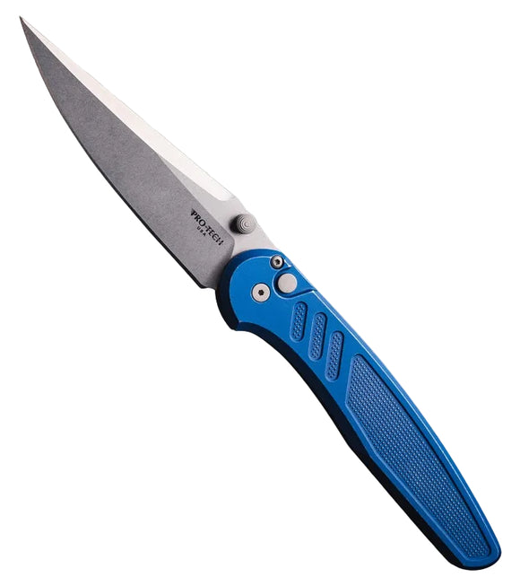 Pro-Tech Avalon - Knurled Blue Handle - MagnaCut Blade - PN1101-BW BLUE