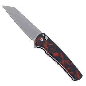 ProTech Knives Malibu - "Del Fuego" Aluminum Handle - Stonewash MagnaCut Blade - 5401-DF