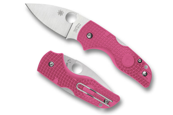 Spyderco Lil' Native Lightweight - Pink FRN - Satin BD1N Blade - C230PPN