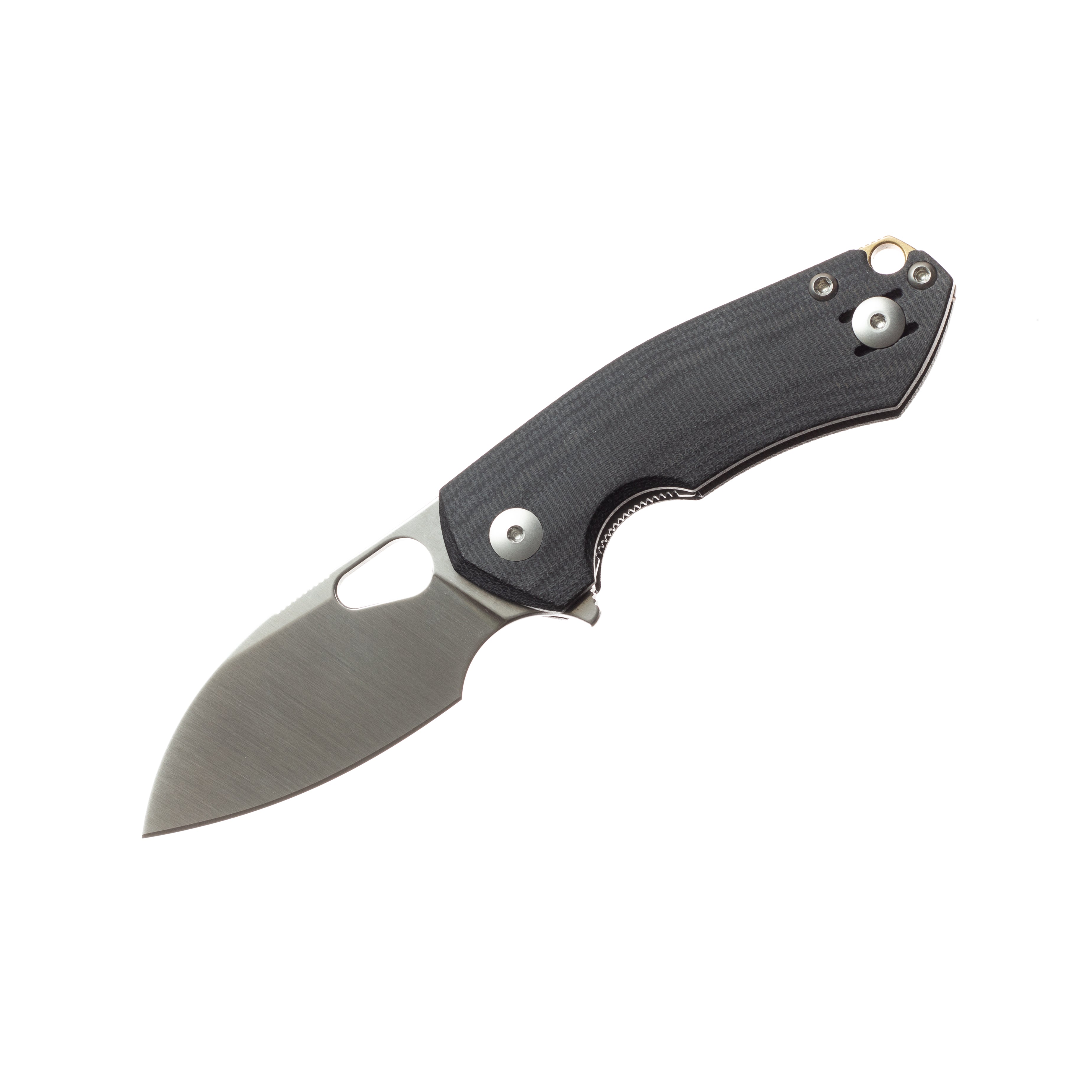 GiantMouse ACE Riv Liner Lock - Black Canvas Micarta - MagnaCut