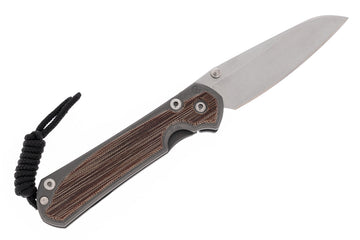 Chris Reeve Knives Small Sebenza 31 - Left Handed - Natural Canvas Micarta Inlay - Insingo- S31-1223