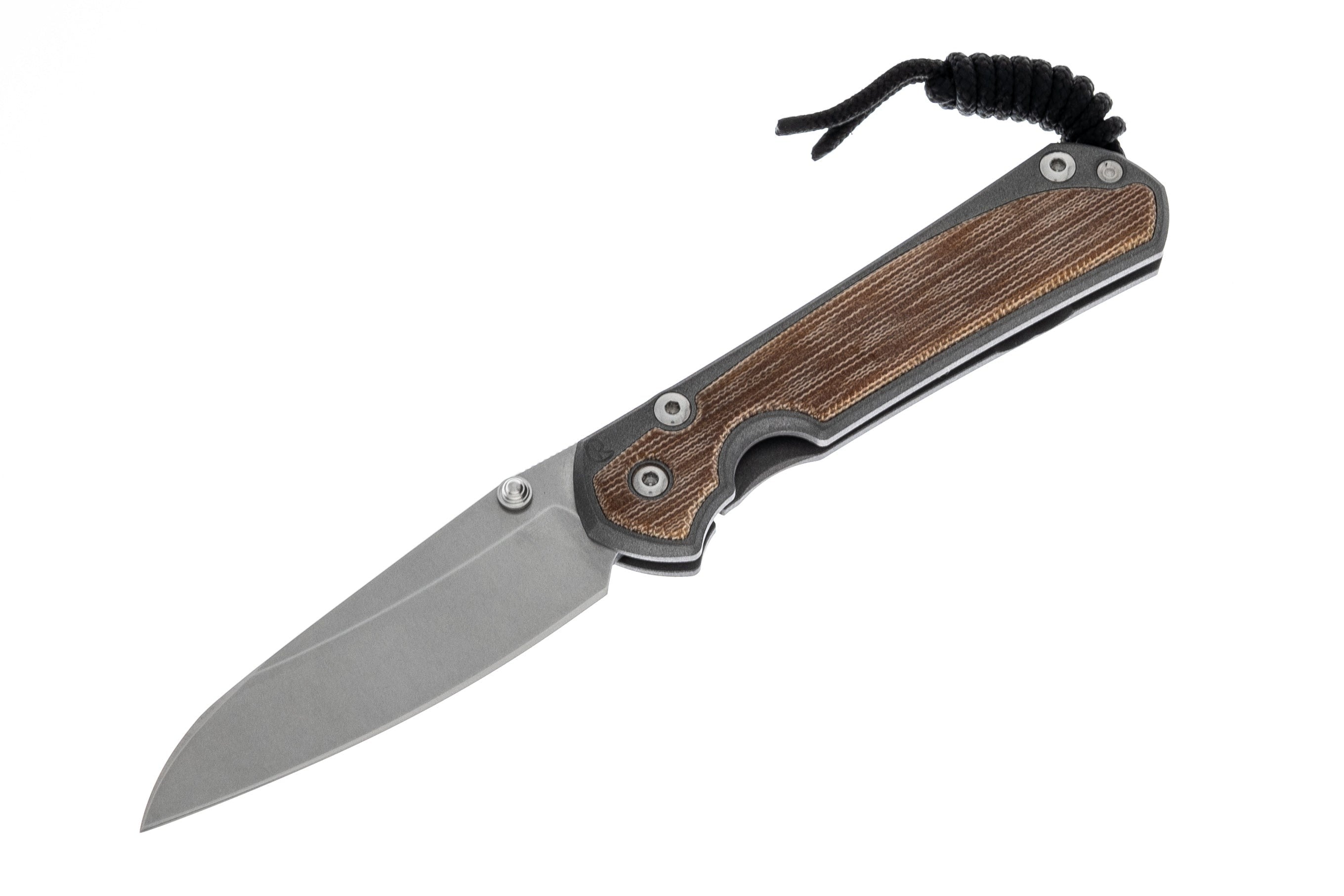 Chris Reeve Knives - Small Sebenza 31 - Natural Canvas Micarta Inlay Glass Blasted - Insingo- S31-1226