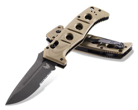 Benchmade Adamas Automatic - Combo Edge DLC CPM-Cruwear Blade - 2750SGY-3