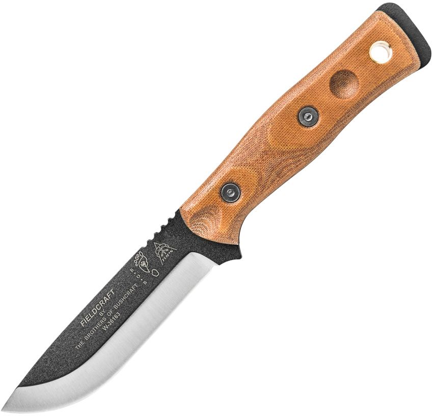 TOPS Knives Fieldcraft BOB Hunter Fixed Blade - Micarta Handle - 1095 Carbon Steel - BROS-01