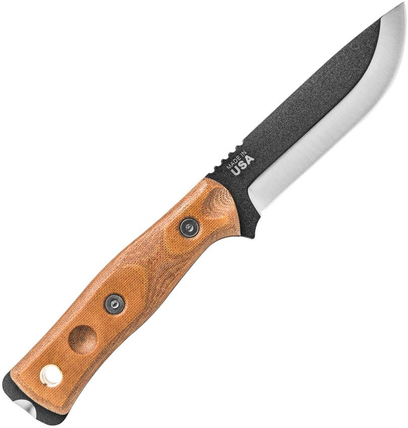 TOPS Knives Fieldcraft BOB Hunter Fixed Blade - Micarta Handle - 1095 Carbon Steel - BROS-01