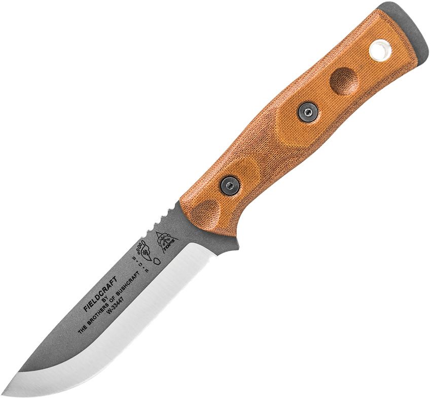 TOPS Knives Fieldcraft BOB Hunter Fixed Blade - Micarta Handle - 1095 Carbon Steel - BROS-TBF