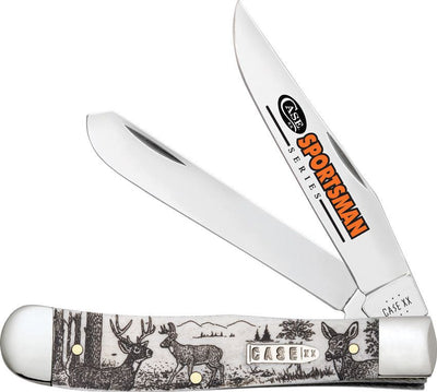 Case XX Trapper - Natural Bone Sportsman's Series Deer - Tru-Sharp Steel - 81220 - SNK/WTO - Home Office