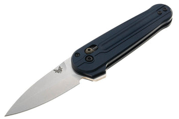 Benchmade Lowden - Crater Blue Aluminum Handles - M390 Spear Point Blade