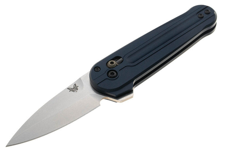 Benchmade Lowden - Crater Blue Aluminum Handles - M390 Spear Point Blade