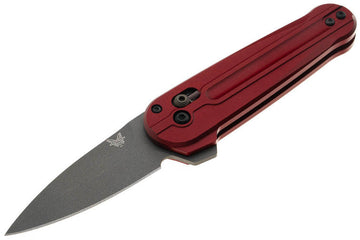 Benchmade Lowden - Phoenix Red Aluminum Handles - M390 Gray Spear Point Blade - 491GY-01