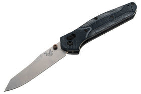 Benchmade Osborne - Blue Denim Micarta - Satin M390 Reverse Tanto Blade - 940-04