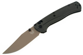 Benchmade Taggedout - Deep Olive Grivory - Tan Elmax Blade - 15536TN-02