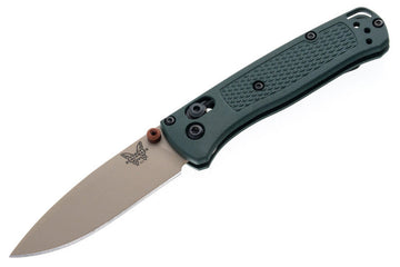 Benchamde Mini Bugout - Taiga Green Grivory - Tan Cerakote Elmax Blade - 533TN-2601 - SNK/WTO - Home Office