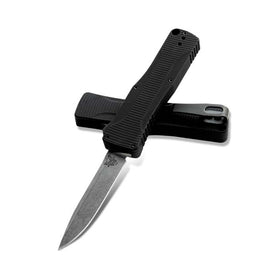 Benchmade Om Double Action OTF Automatic Knife - Black Handle - CPM-S30V Blade - 4850