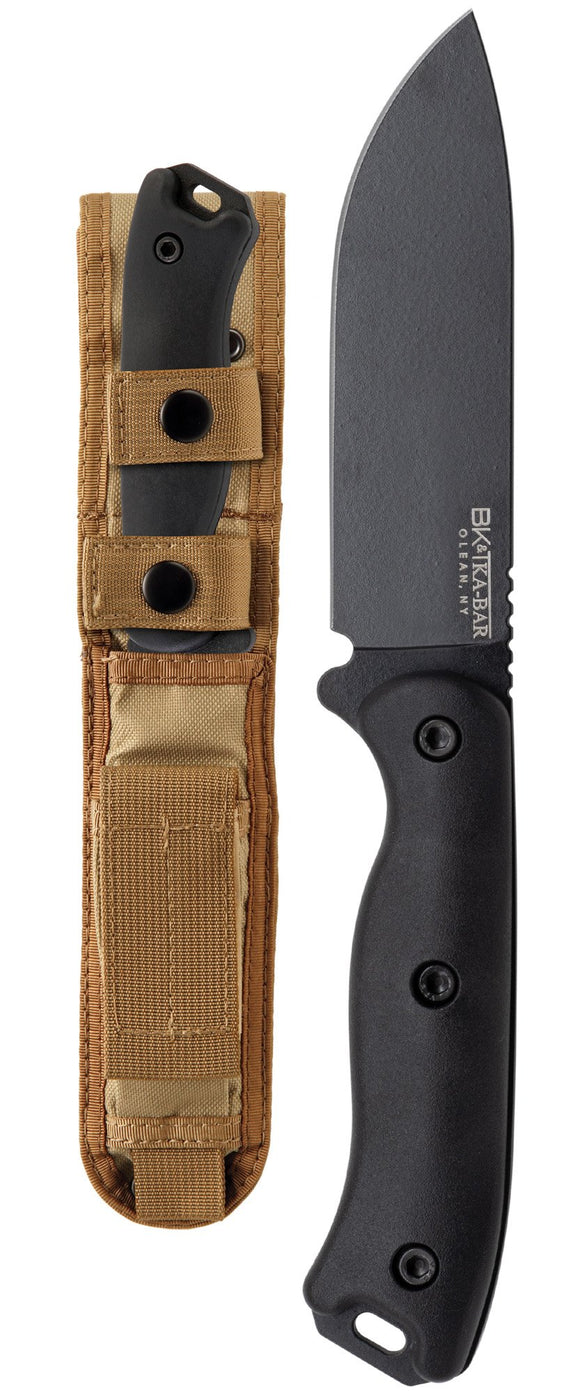 KA-BAR Becker Drop Point - Black Ultramid - 1095 Cro-Van - BK16