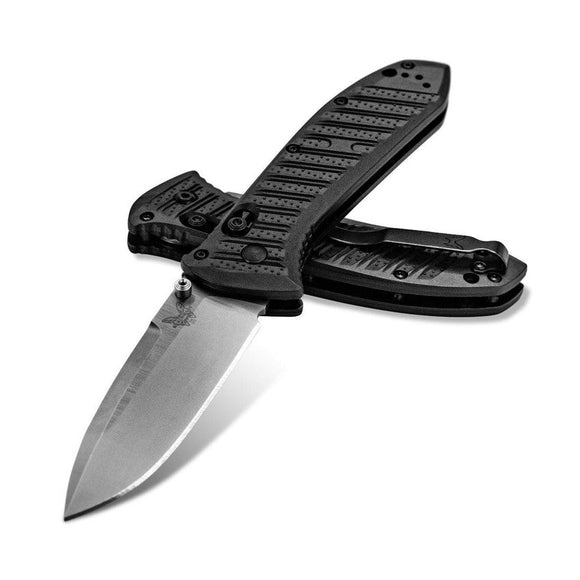 Benchmade Presidio II - AXIS Lock - Plain Edge Satin Blade - Carbon Fiber Elite Handle - 570-1
