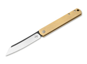 Boker Plus Zenshin 42 - Brass Handle - 440C Blade - 01BO369 - SNK/WTO - Home Office