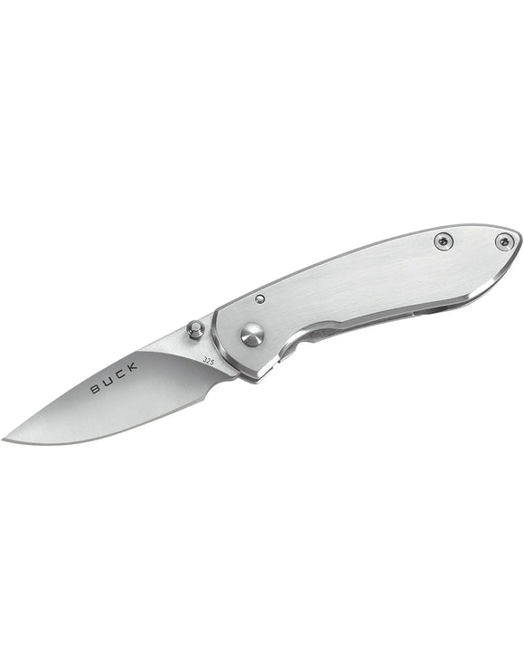 Buck 325 Colleague - Stainless Steel Handle - 420HC Blade - BU5830