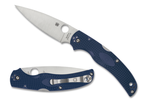 Spyderco Native Chief Lightweight - Blue FRN - Plain Edge CPM-S110V - C244PDBL