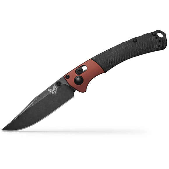 Benchmade Mini Crooked River - Burnt Copper Aluminum Bolster - DLC Battlewash MagnaCut Blade - 15085BK-04