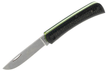 Case Crossroads Series XR Sod Buster Jr - Smooth Black Burlap Laminate Handles - Dayglow Line- 66382