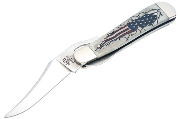 Case RussLock - American Flag Natural Bone - Tru-Sharp - 10748
