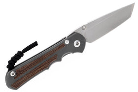 Chris Reeve Large Inkosi - Tanto - Glass Bead Blasted - Natural Canvas Micarta - Left-Handed - LIN-1135 - SNK/WTO - Home Office