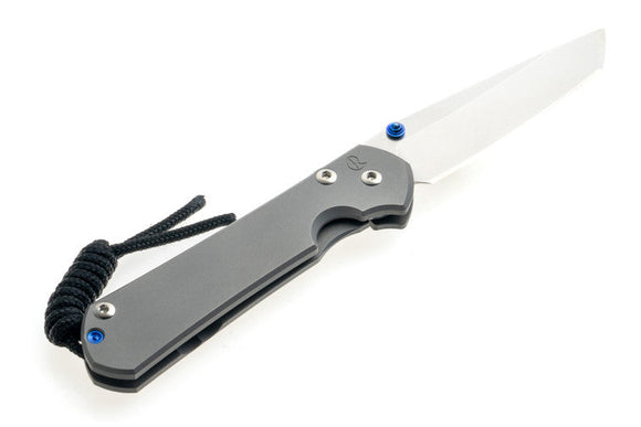 Chris Reeve Small Sebenza 31 - Glass Bead Blasted - Tanto Blade - Left-Handed - S31-1688 - SNK/WTO - Home Office