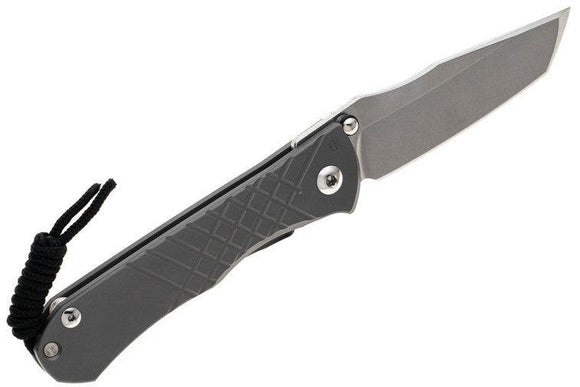 Chris Reeve Knives Umnumzaan - Left Handed - Tanto - Glass Blasted Handle - UMN-1015