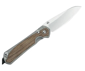 Chris Reeve Small Sebenza 31 - Left Handed - Natural Micarta Handle - MagnaCut Insingo Blade - S31-1227 - SNK/WTO - Home Office