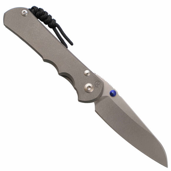 Chris Reeve Knives Large Inkosi - Left Handed - Sandblasted Titanium, Insingo MagnaCut Blade - LIN-1023