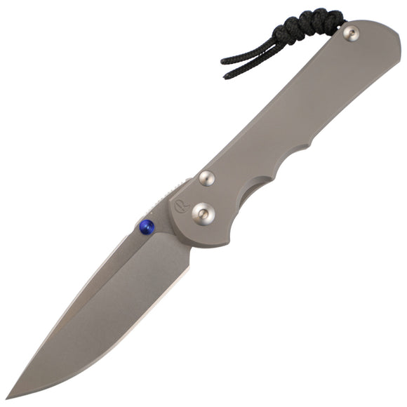 Chris Reeve Knives Large Inkosi - Drop Point Blade - Glass Blasted Handle - LIN-1108