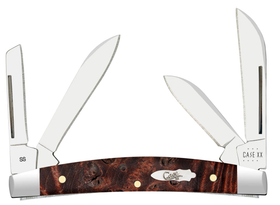 Case Small Congress - Brown Maple Burl Wood - Tru-Sharp - 64069