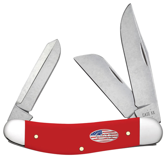 Case XX American Workman Sowbelly - Smooth Red Synthetic - Carbon Steel - 73934