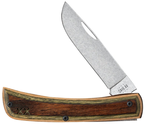 Case Crossroads Sod Buster Jr - Brown/Green DymaLux - S35VN - 66381