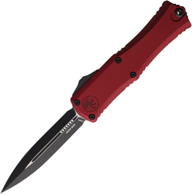 Microtech Hera II Mini - Merlot Handle - D/E Black Blade - 1702M-1MR