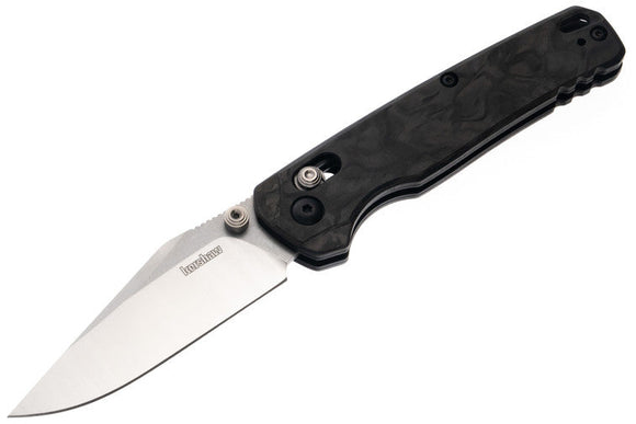 Kershaw Bel Air Clip Point - Marbled Carbon Fiber - Two Tone Clip Point MagnaCut Blade - 6106CF