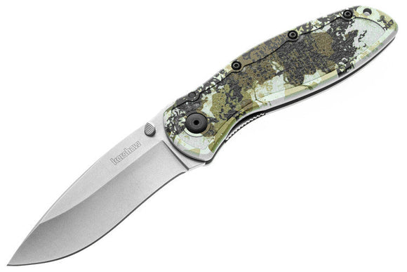 Kershaw Blur - King's Camo - Aluminum Handle - Stonewashed 14C28N - 1670KC