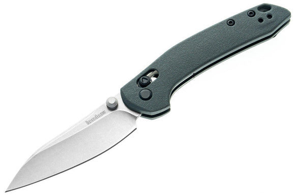 Kershaw Duster - Charcoal Gray GFN Handle - 8Cr13MoV Blade - 2059 - SNK/WTO - Home Office