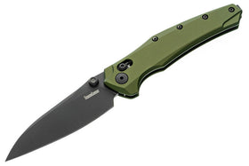 Kershaw Bareknuckle Duralock - OD Green Aluminum - Black PVD MagnaCut Blade - 6777 - SNK/WTO - Home Office