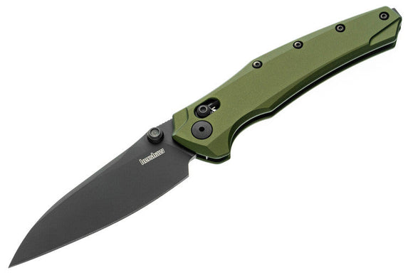 Kershaw Bareknuckle Duralock - OD Green Aluminum - Black PVD MagnaCut Blade - 6777 - SNK/WTO - Home Office