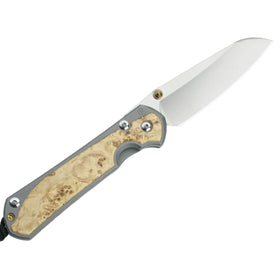 Chris Reeve Knives Large Sebenza 31 - Left Handed - Box Elder Inlay - Insingo - L31-1127 - SNK/WTO - Home Office