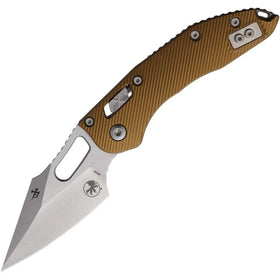 Microtech Stitch Ram-Lok - Fluted Tan Aluminum - S/E Stonewash Blade - MCT16901